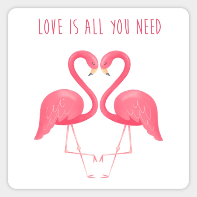 Love is all you need Magnet by Gummy Illustrations